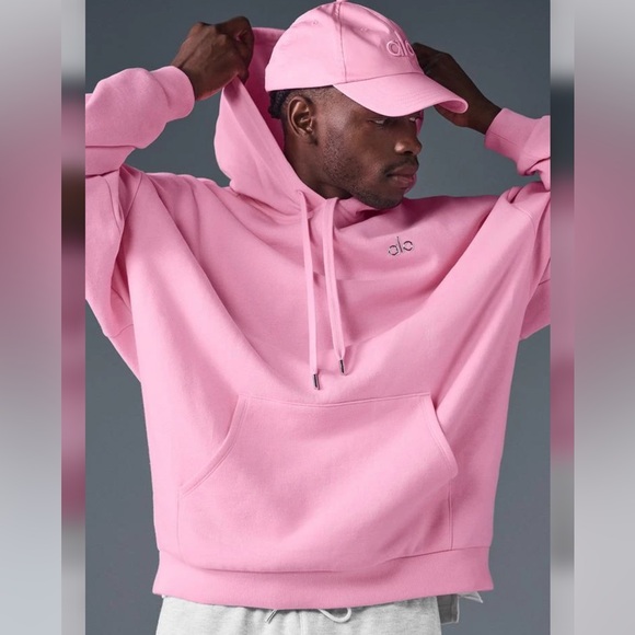 ALO Yoga Tops - ALO YOGA HOODIE WILD ROSE PINK - M